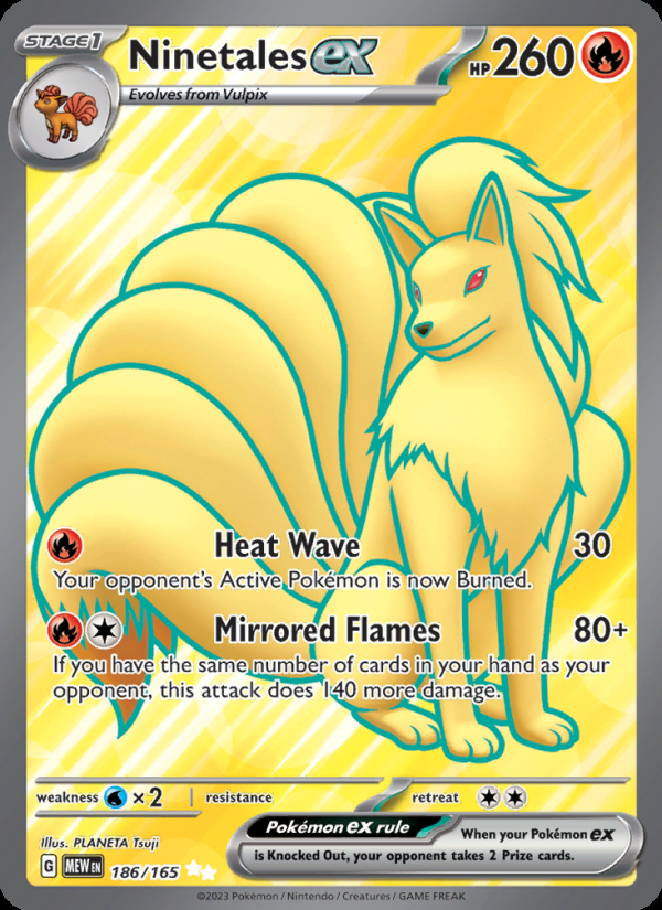 Ninetales ex card photo