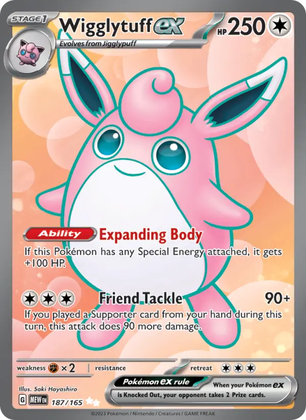 Wigglytuff ex 187 – Holo
