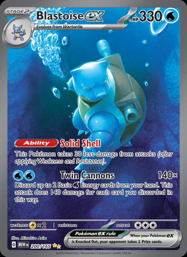 Blastoise ex - 200/165