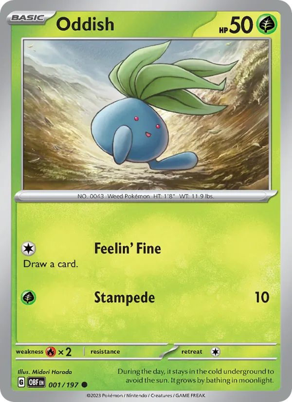 Oddish 001 – Non-holo