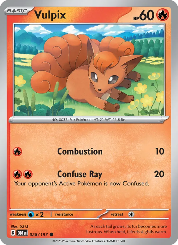 Vulpix 028 – Non-holo
