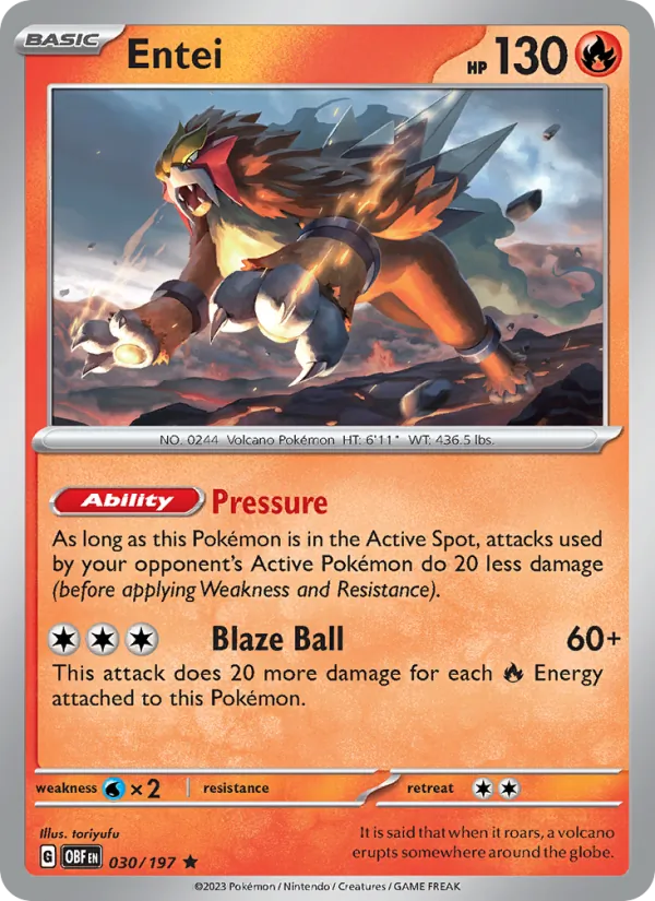 Entei 030 – Reverse Holo