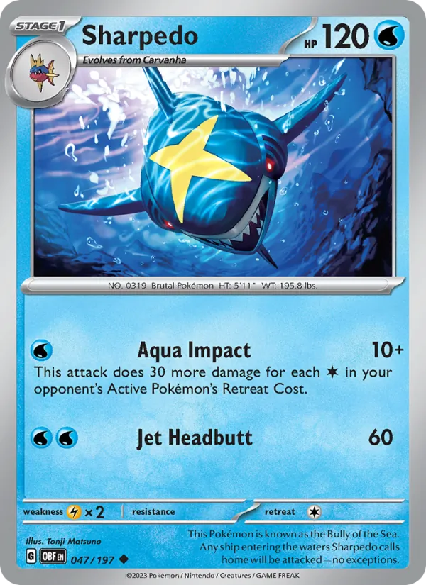 Sharpedo 047 – Non-holo