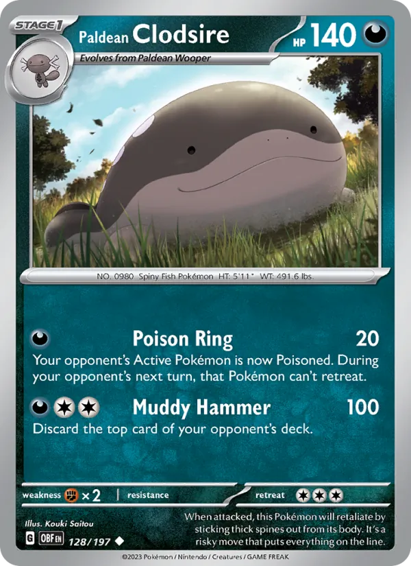 Paldean Clodsire 128 – Non-holo