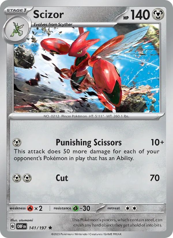 Scizor 141 – Reverse Holo