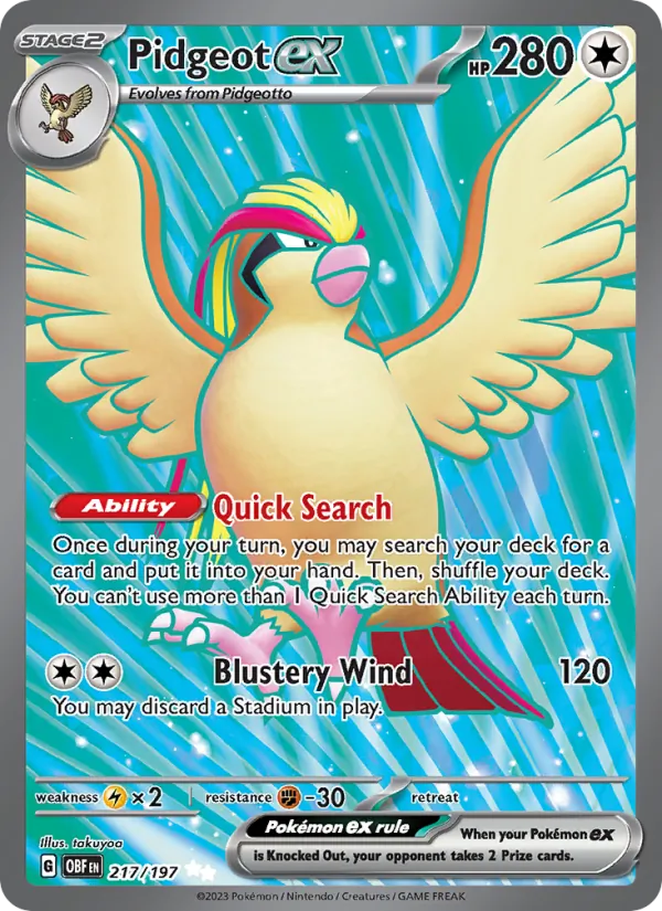 Pidgeot ex 217 – Holo