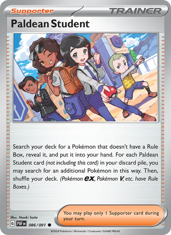 Paldean Student 086 – Non-holo