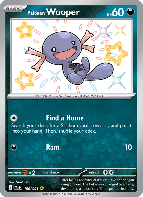 Paldean Wooper 180 – Holo