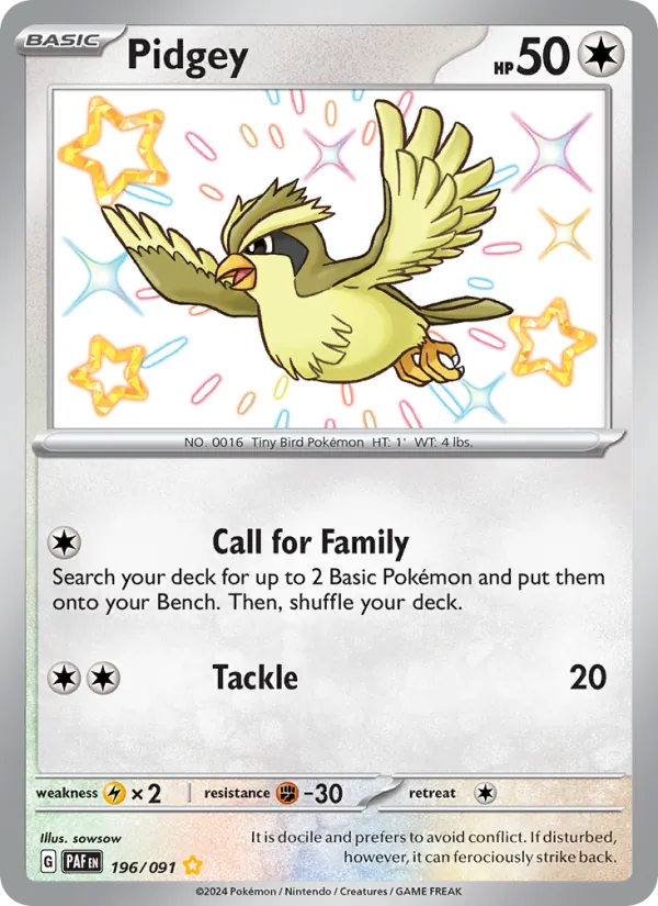 Pidgey 196 – Holo