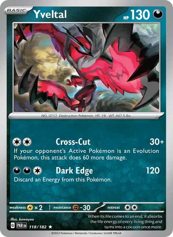 Yveltal 118 – Reverse Holo