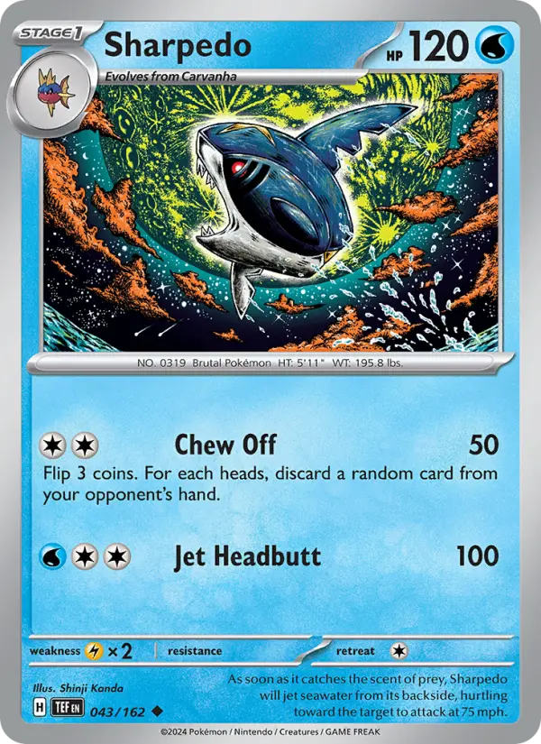 Sharpedo 043 – Non-holo