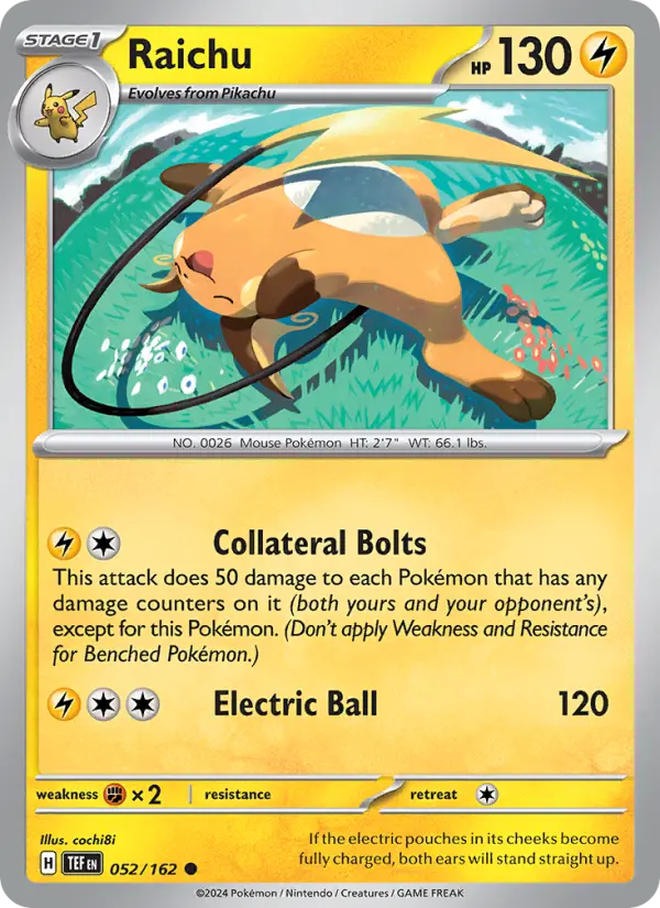 Raichu 052 – Non-holo