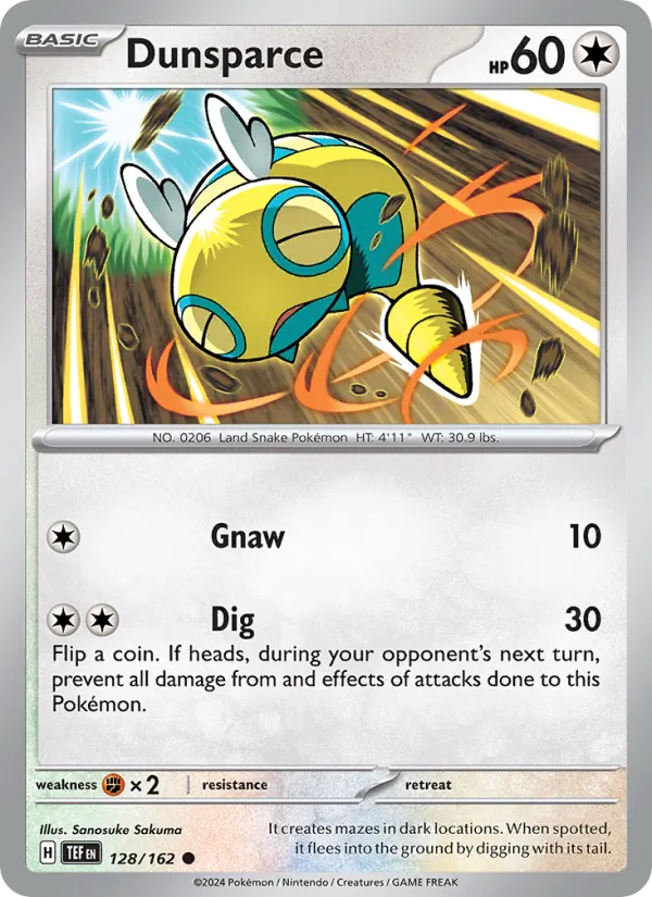 Dunsparce 128 – Non-holo