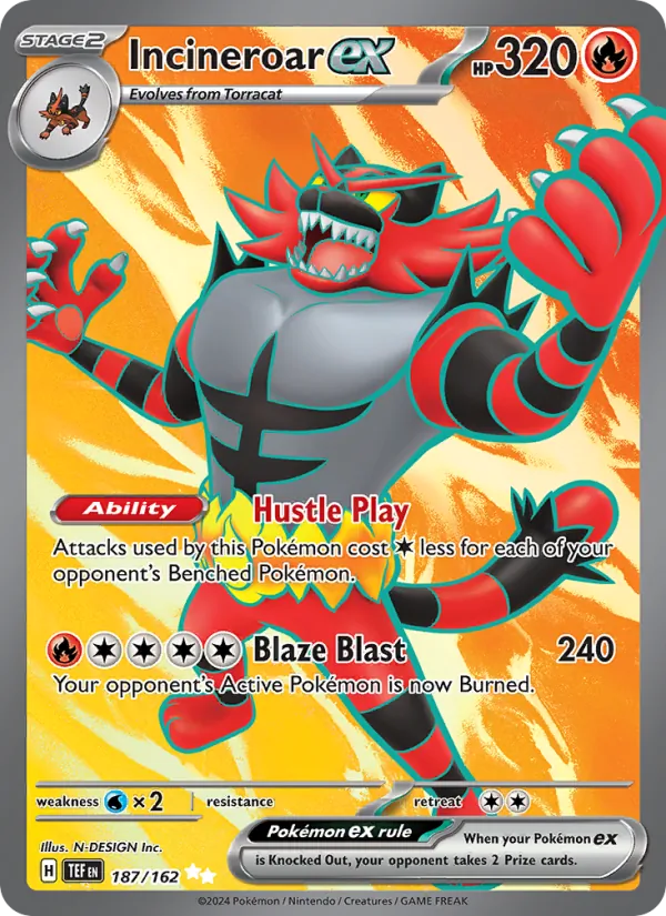 Incineroar ex 187 – Holo