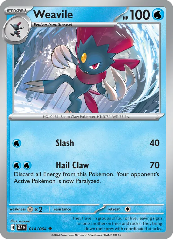 Weavile 014 – Non-holo