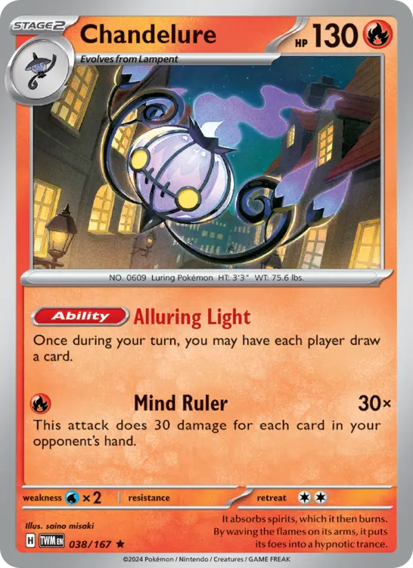 Chandelure 038 – Reverse Holo