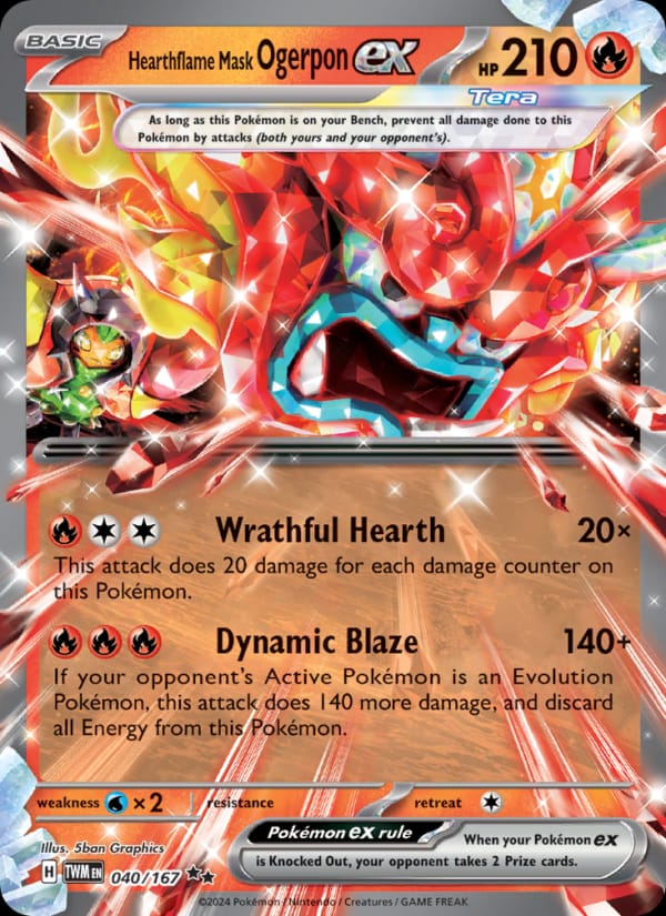 Hearthflame Mask Ogerpon ex 040/167