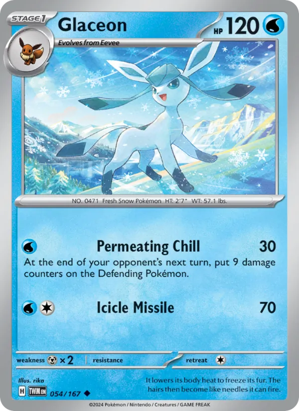 Glaceon 054 – Non-holo
