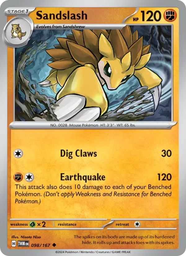 Sandslash 098 – Non-holo