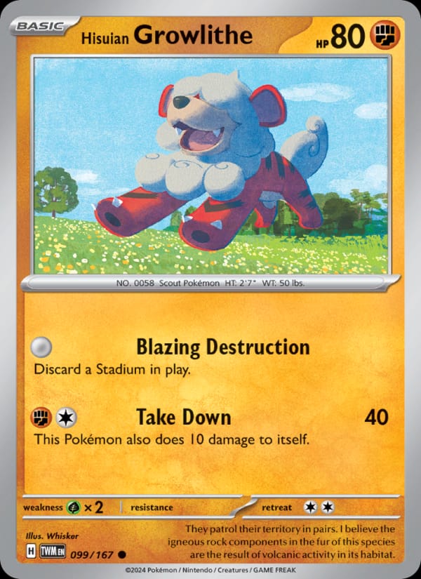 Hisuian Growlithe 099/167