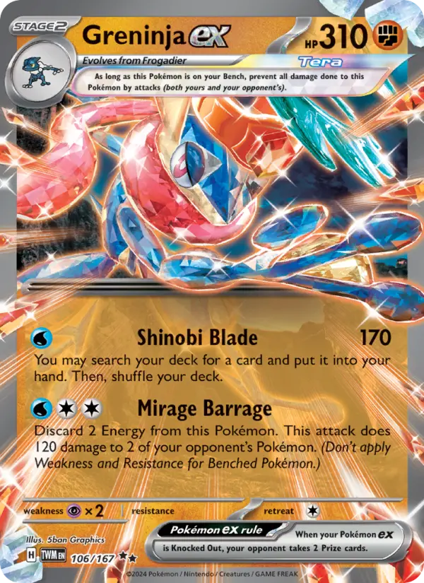 Greninja ex 106 – Holo