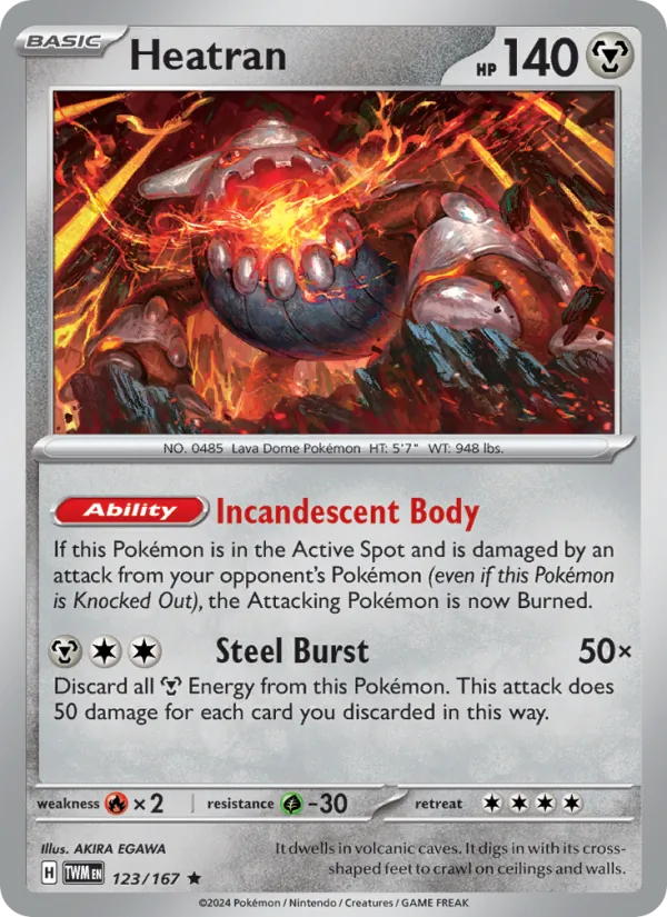 Heatran 123 – Reverse Holo