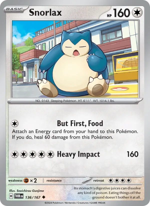 Snorlax 136 – Non-holo