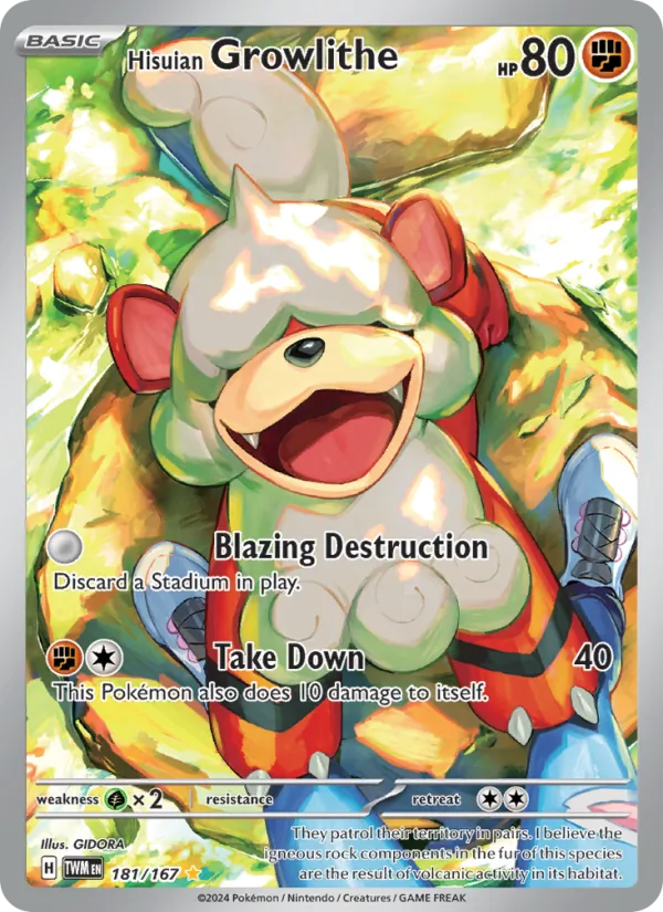 Hisuian Growlithe 181 – Holo