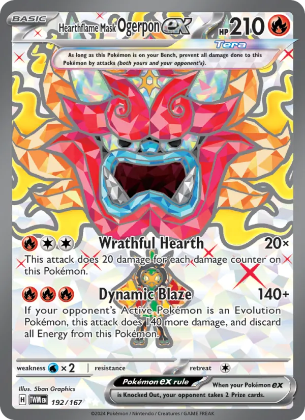 Hearthflame Mask Ogerpon ex 192 – Holo