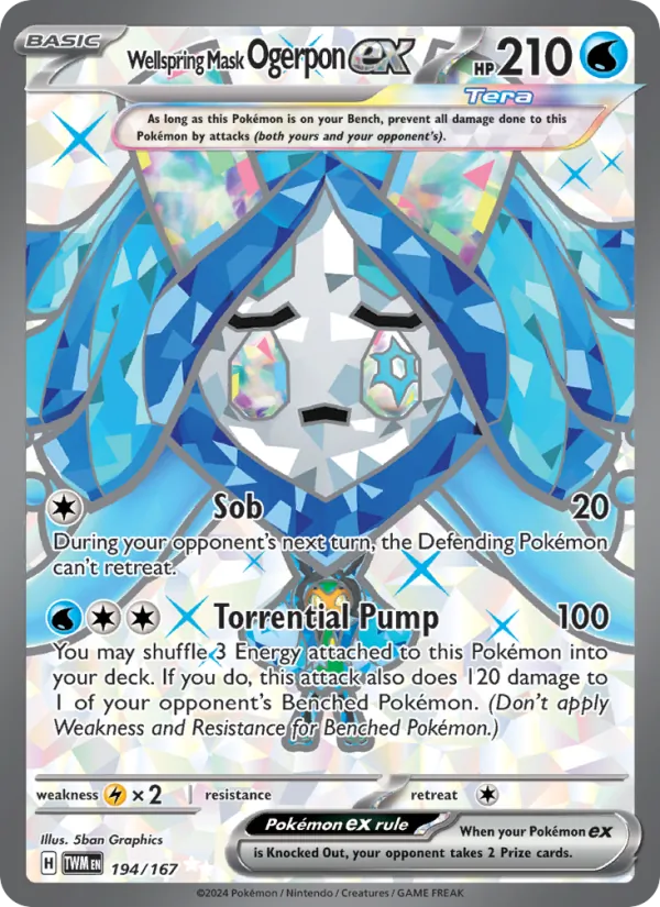 Wellspring Mask Ogerpon ex 194 – Holo