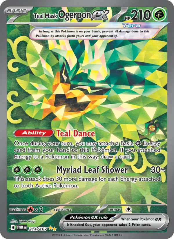 Teal Mask Ogerpon ex 211 – Holo