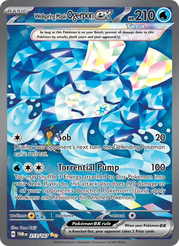 Wellspring Mask Ogerpon ex 213 – Holo