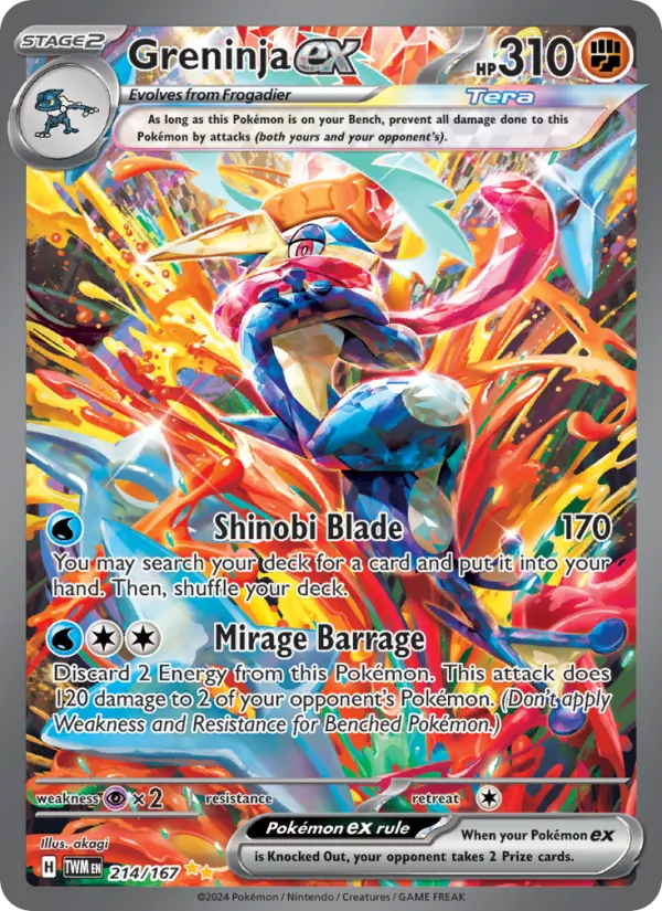 Greninja ex 214 – Holo