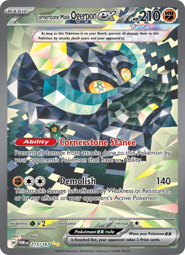 Cornerstone Mask Ogerpon ex 215 – Holo