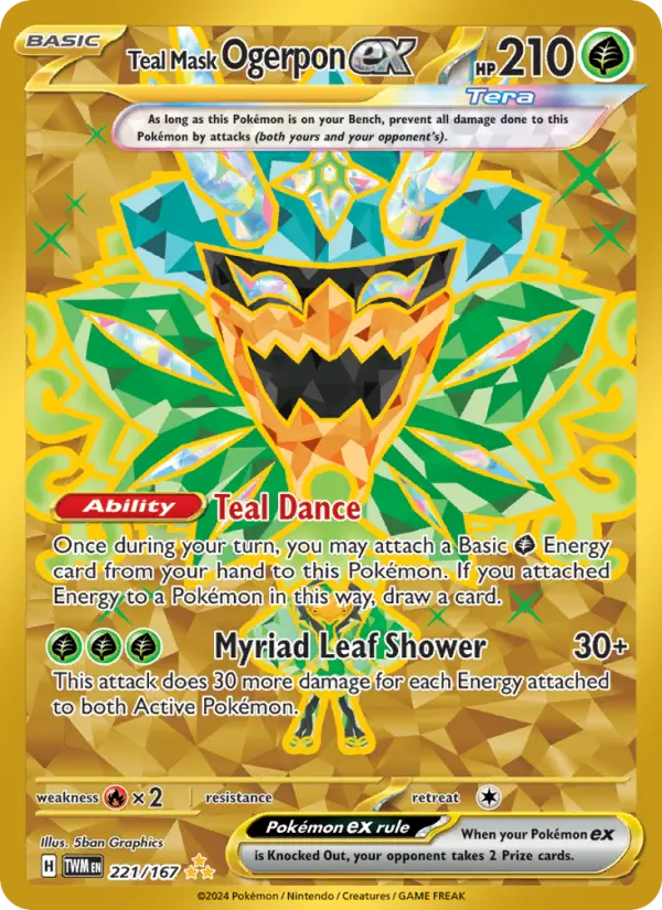 Teal Mask Ogerpon ex 221 – Holo