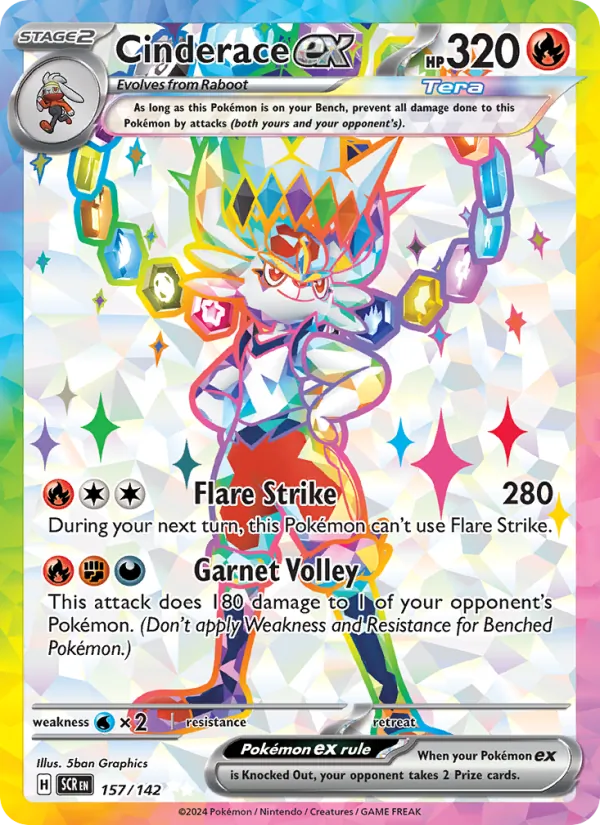 Cinderace ex 157 – Holo