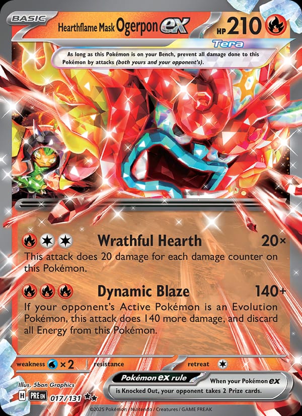 Hearthflame Mask Ogerpon ex 017/131