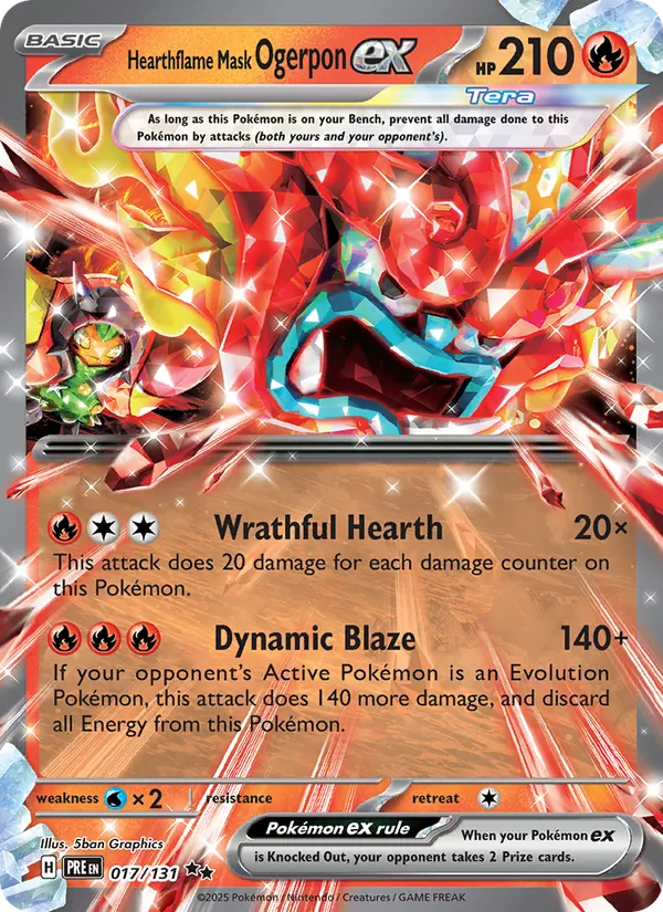 Hearthflame Mask Ogerpon ex 017 – Holo