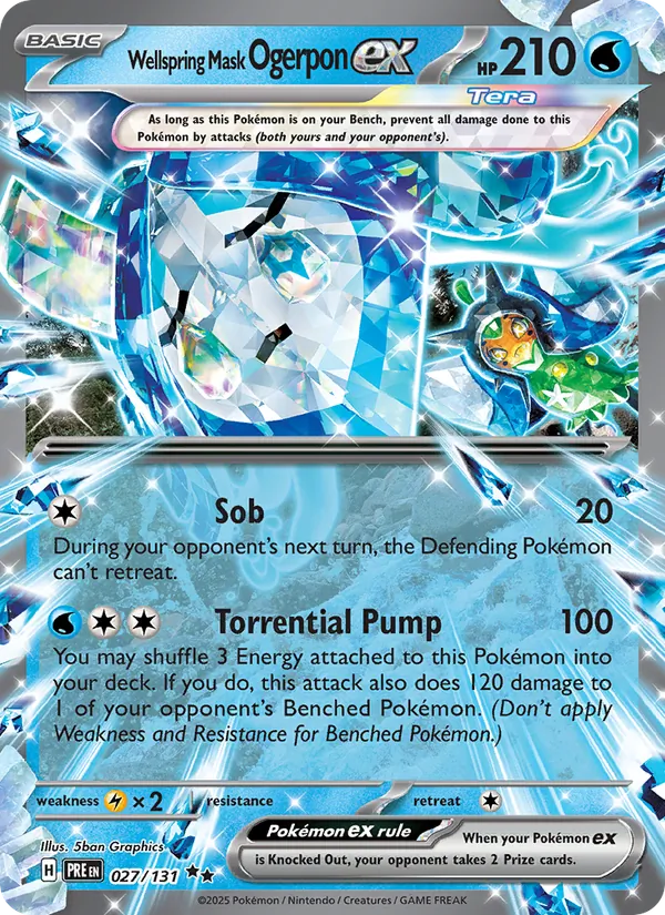 Wellspring Mask Ogerpon ex 027 – Holo