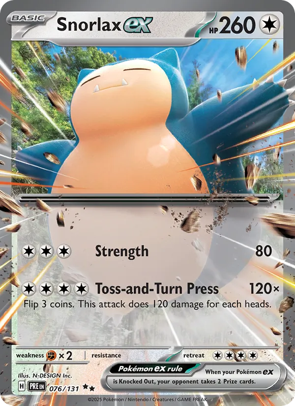 Snorlax ex 076 – Holo