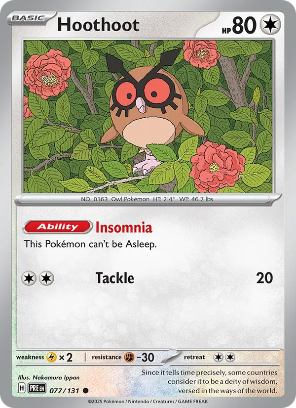 Hoothoot 077 – Non-holo