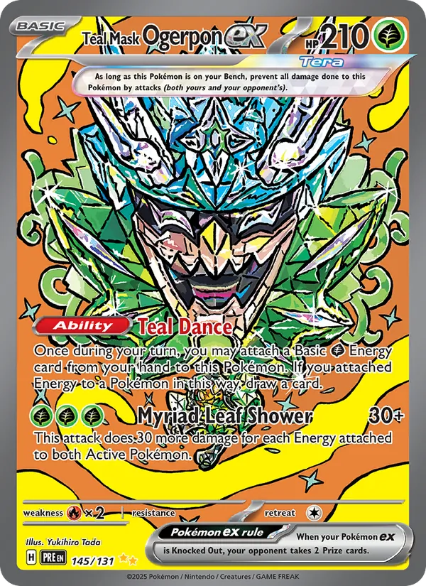 Teal Mask Ogerpon ex 145 – Holo