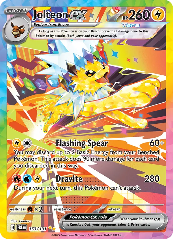Jolteon ex 153 – Holo