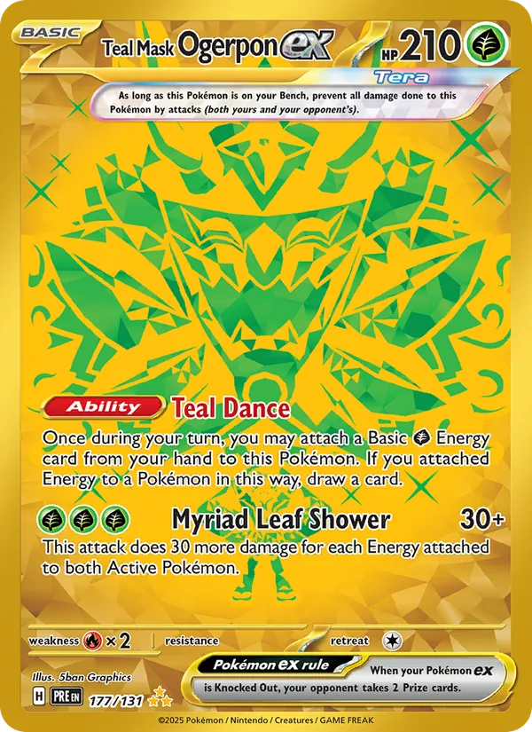 Teal Mask Ogerpon ex 177 – Holo