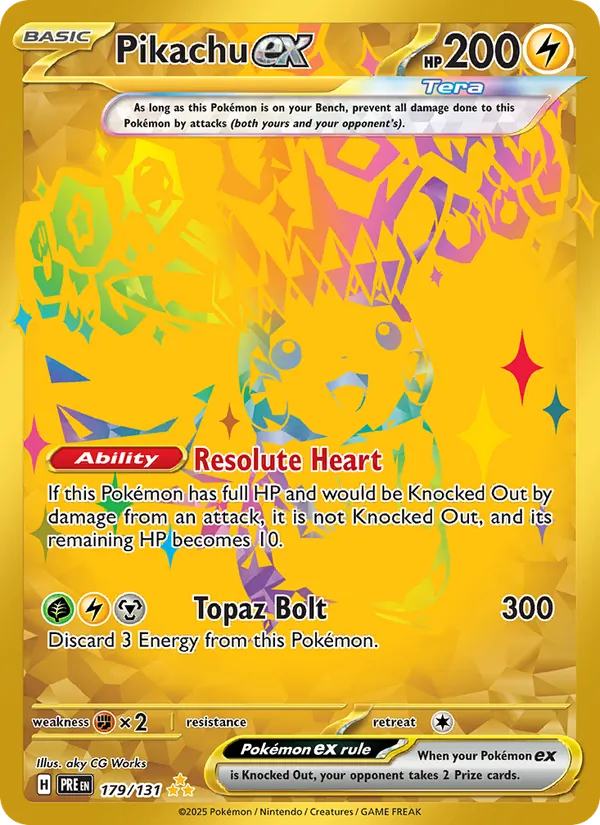 Pikachu ex 179 – Holo