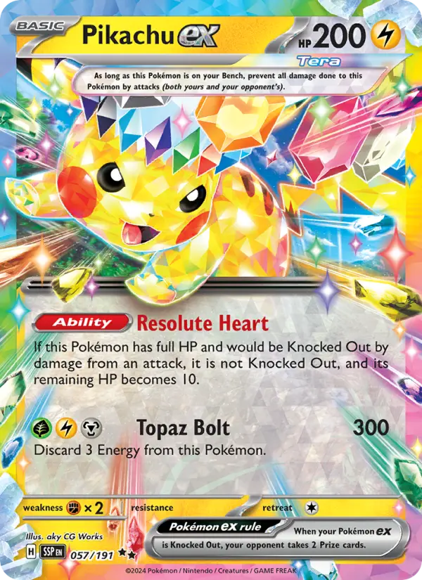 Pikachu ex 057 – Holo