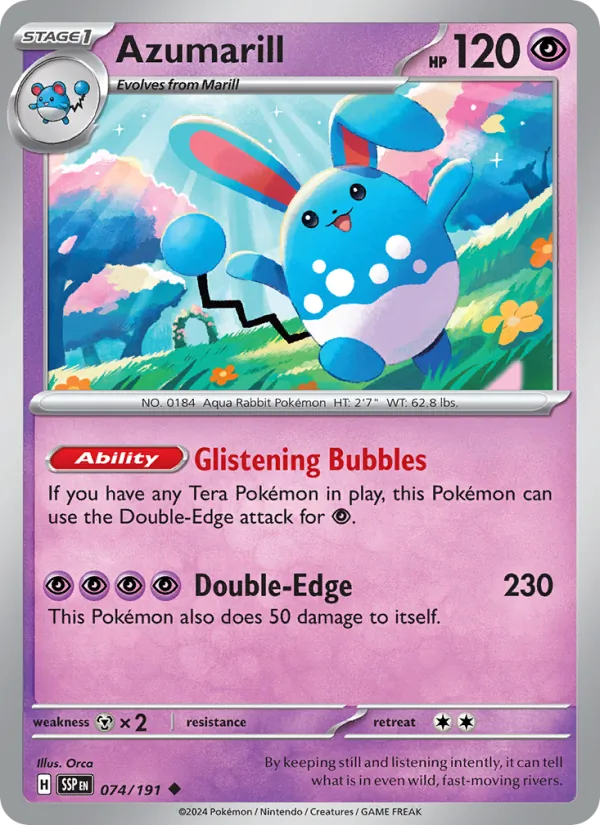 Azumarill 074 – Non-holo