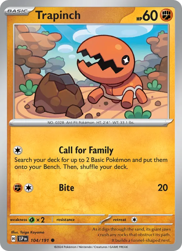 Trapinch 104 – Non-holo