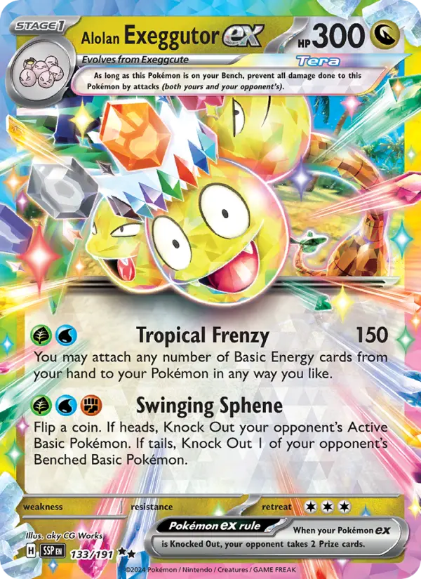 Alolan Exeggutor ex 133 – Holo
