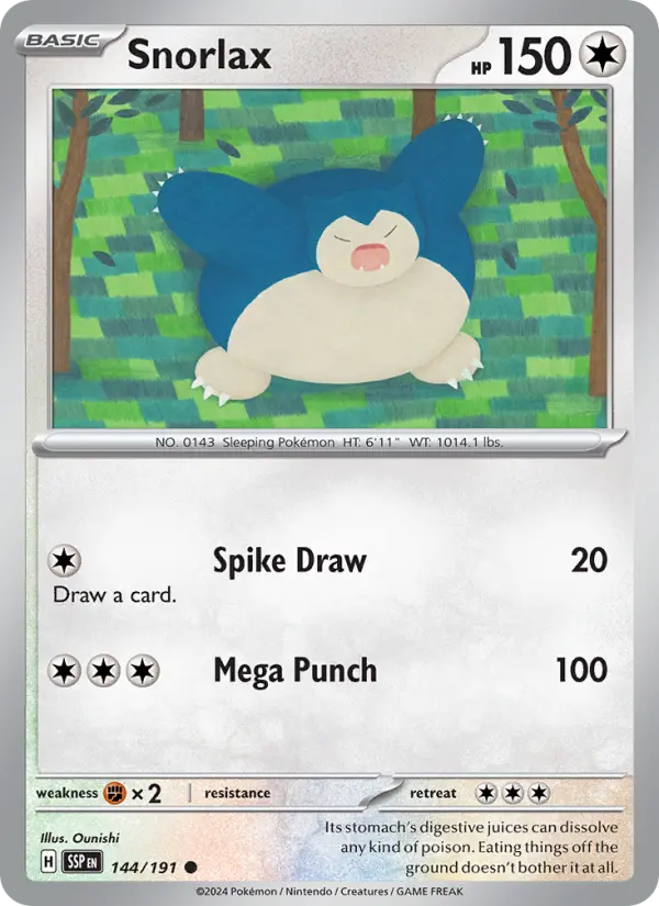 Snorlax 144 – Non-holo